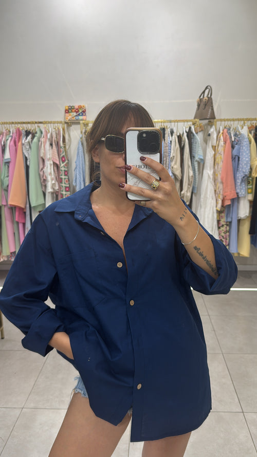 Camicia simil lino bottini