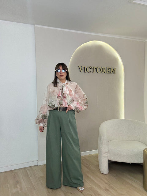 Pantalone Gaia con cinta - Victorem