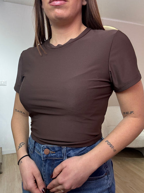 Maglia in lycra mezza manica