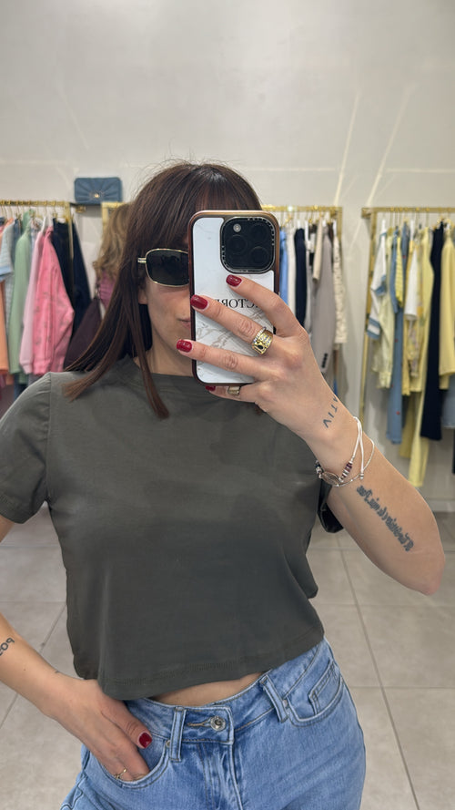 T-shirt crop basic