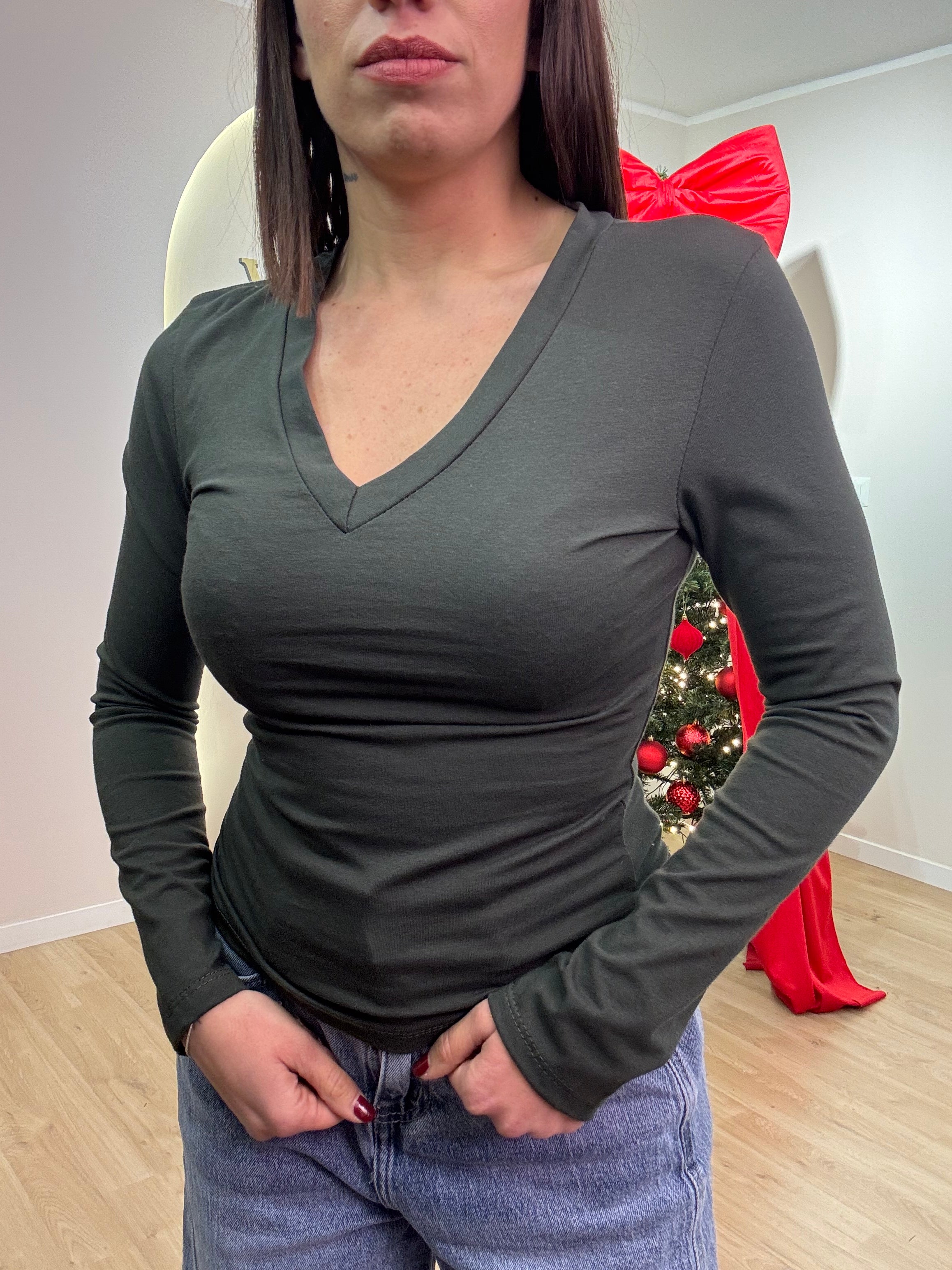 Maglia secondo skin scollo a V