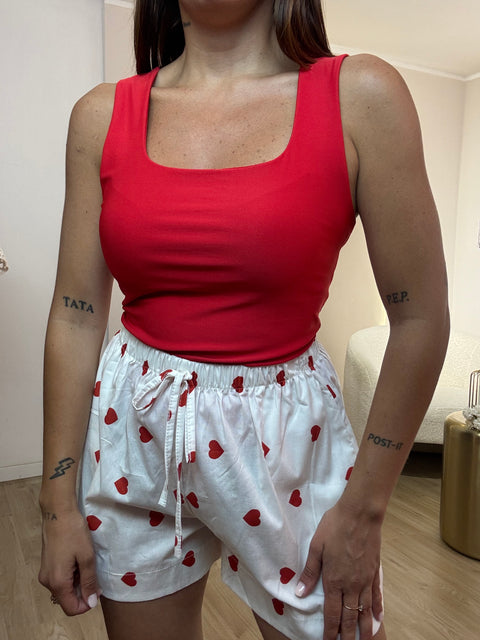Body lycra scollo quadrato