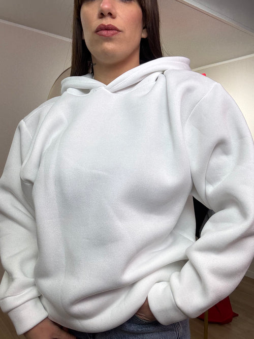 Felpa in pile con cappuccio promo