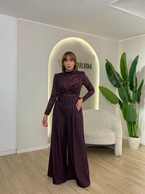 Pantalone ampio maxi cinta
