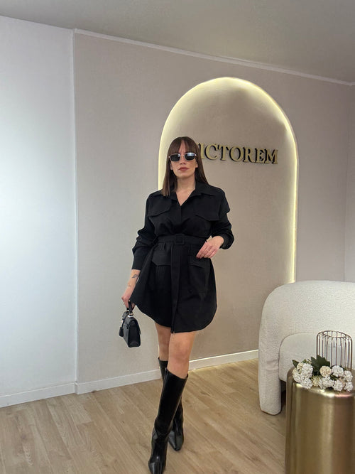 Abito mini con tasche