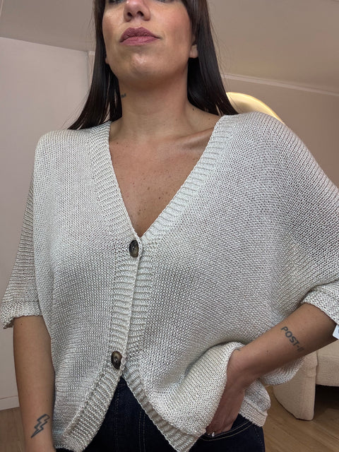 Cardigan over in filo