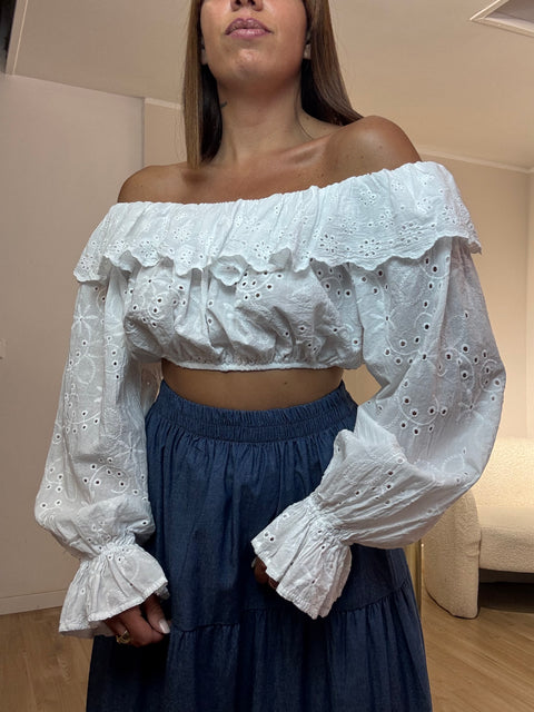 Top manica lunga Sangallo