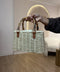 Borsa rafia manico rigido