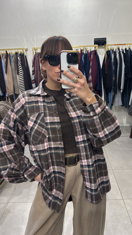 Camicia a quadri flanella