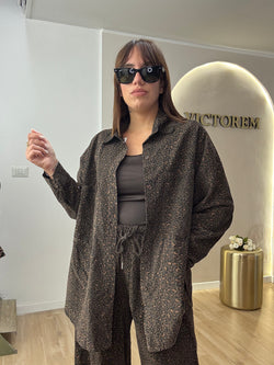 Camicia velluto animalier