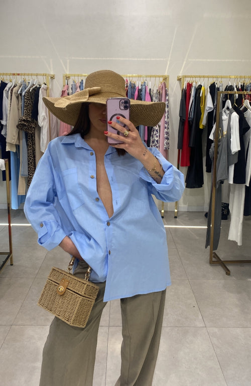 Camicia simil lino bottini