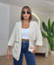 Cardigan oversize nido d'ape