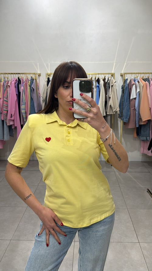 Maglia polo con ❤️