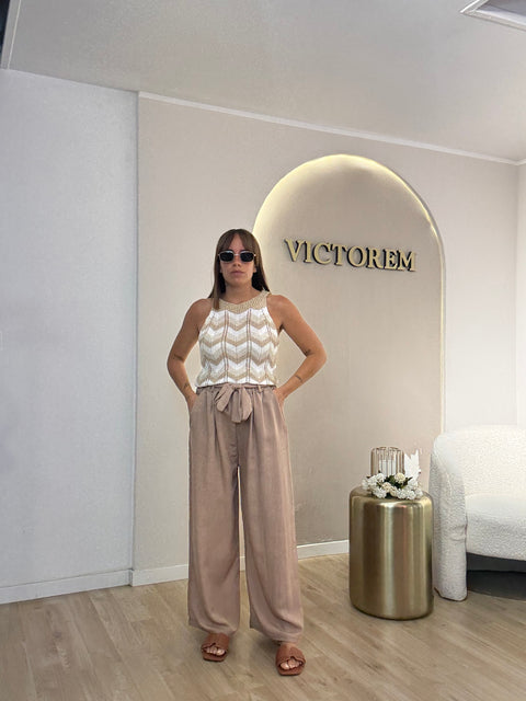 Pantalone low cost  con cinta