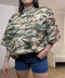 T shirt mimetica spalline