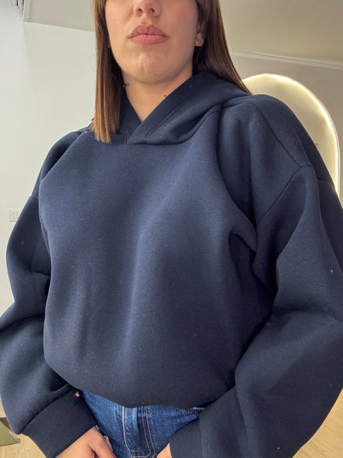 Felpa con cappuccio in pile