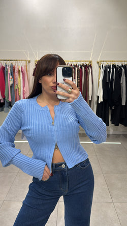 Maglia con zip