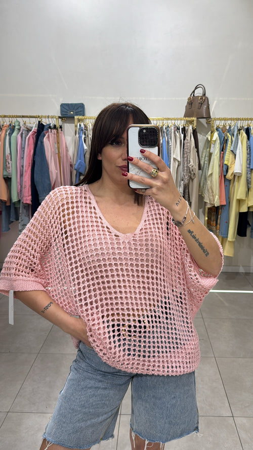 Maglia in filo forata