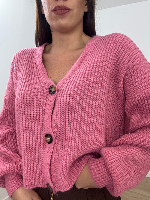 Cardigan lana grossa