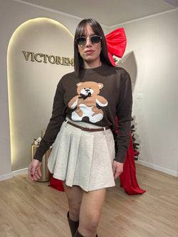 Maglia Teddy con fiocchetto