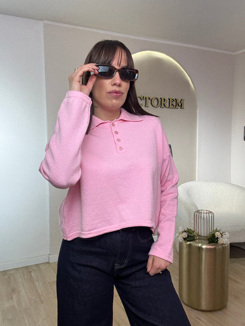 Polo tinta unita lana rasata