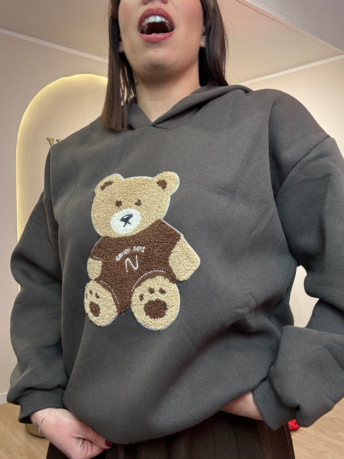 Felpa Teddy con cappuccio