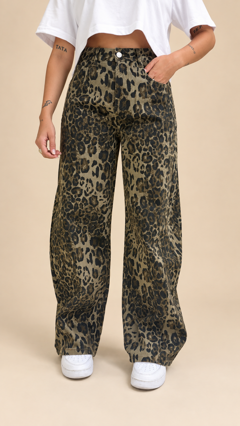 Jeans maculato