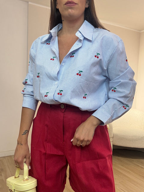 Camicia Baby cherry