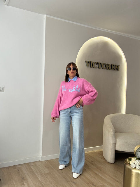 Jeans leggere gamba ampia - Victorem