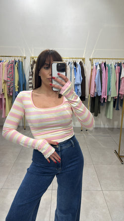Maglia riga corta