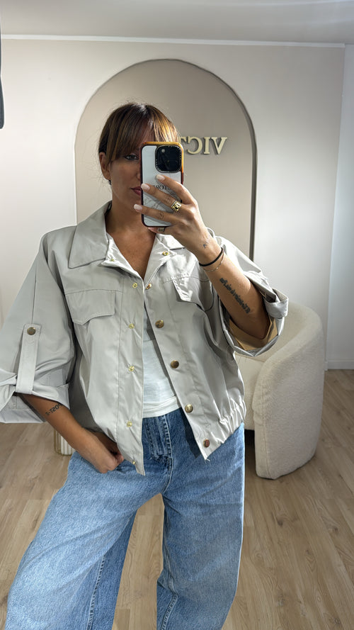 Jacket con bottoni gold