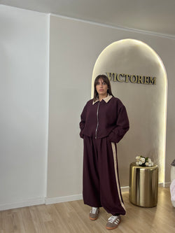 Coordinato con dettagli velluto