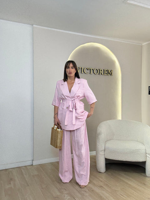 Tailleur misto lino