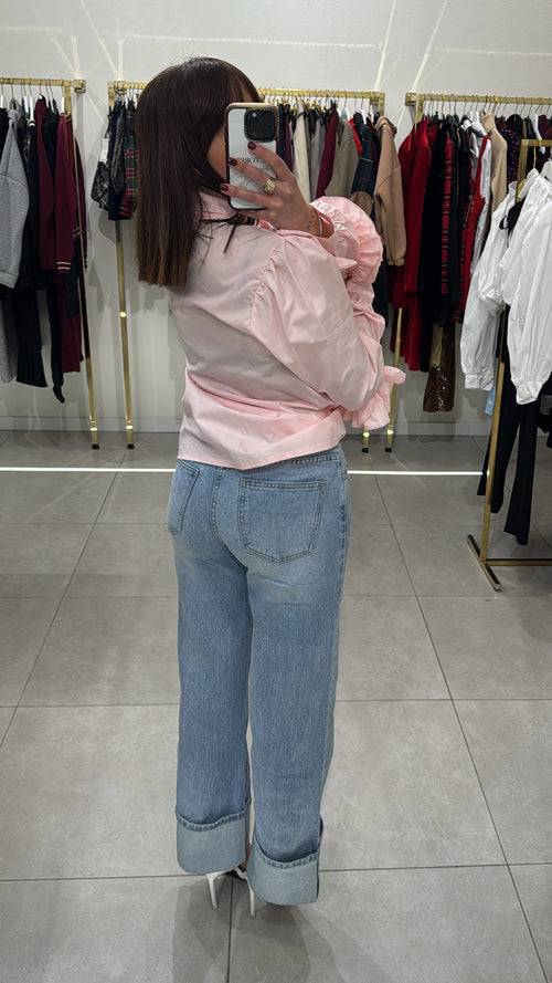 Jeans piegone cucito