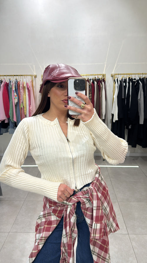 Maglia con zip