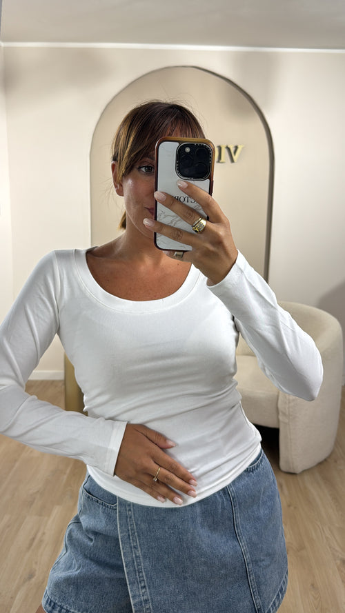 Maglia basic giro collo