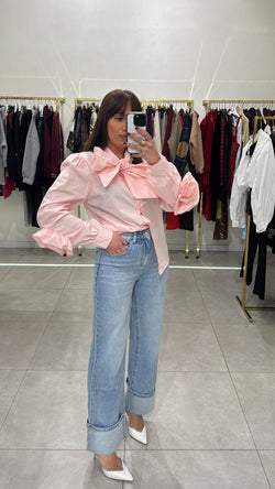 Jeans piegone cucito