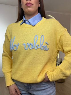 Maglia in filo "No vabbè"