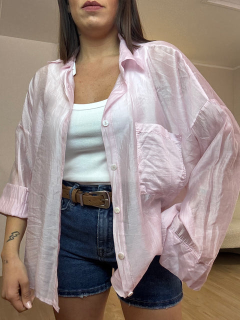 Camicia velata con taschino