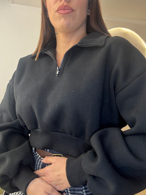 Felpa in pile con zip - Victorem