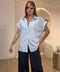Camicia rigata con cuore