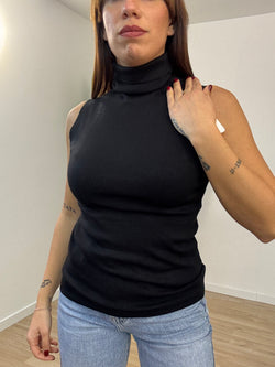 Maglia collo alto giro manica