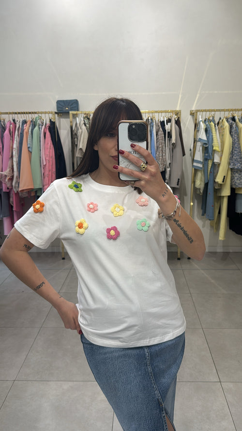T-shirt fiori
