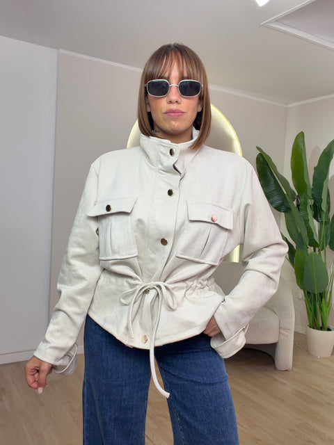 Jacket camoscio