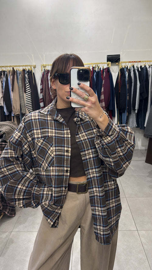 Camicia a quadri flanella