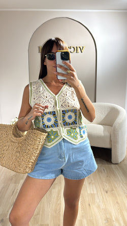 Gilet in crochet low cost
