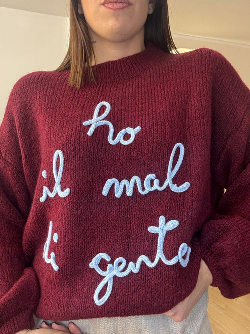 Maglia “ Ho il mal di gente “