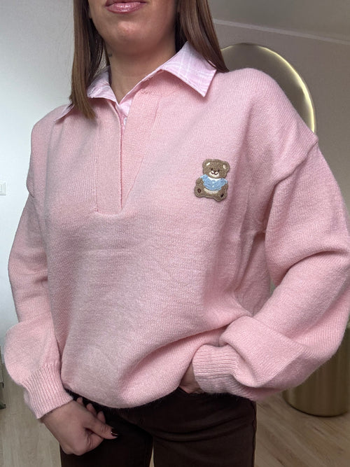 Maglia colletto Teddy