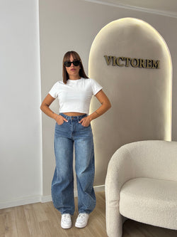 Jeans ballon semplice