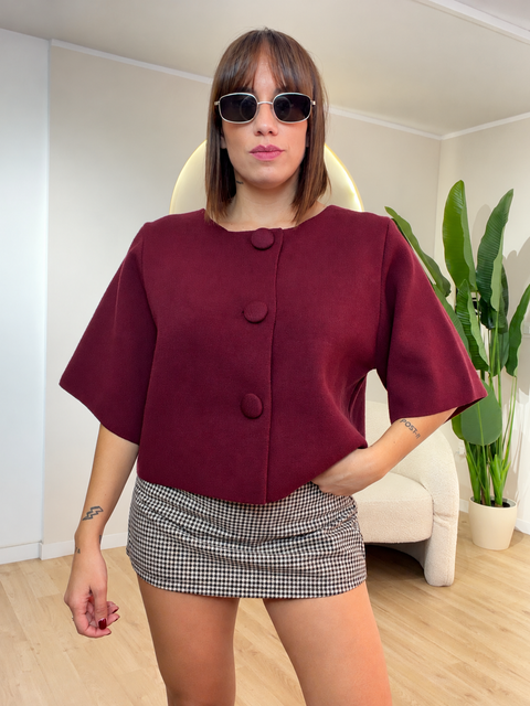 Cardigan bottoni grandi